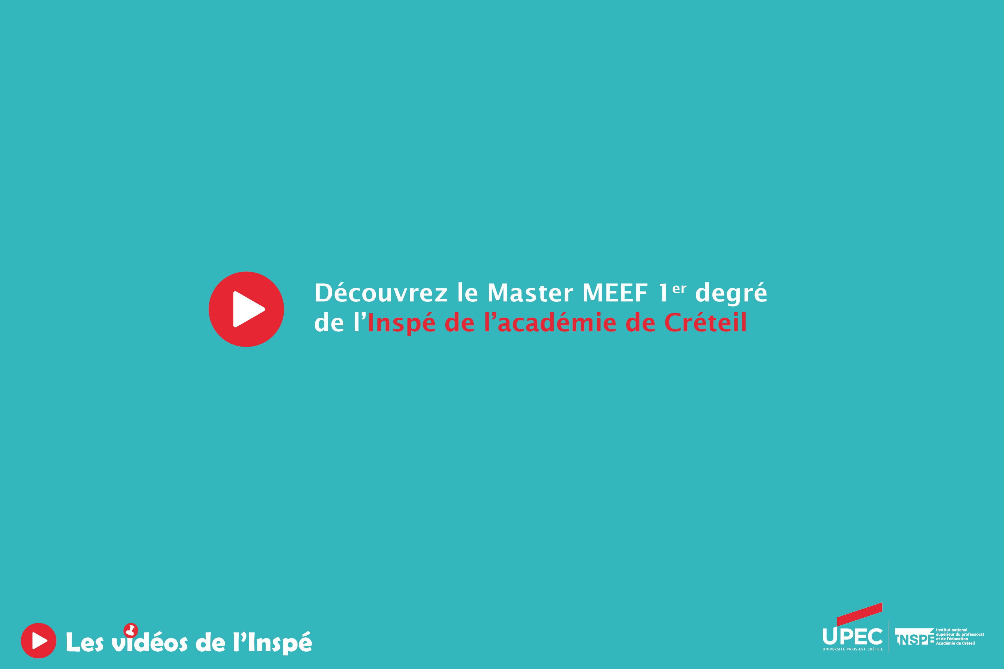 Zoom sur le Master MEEF 1er degré