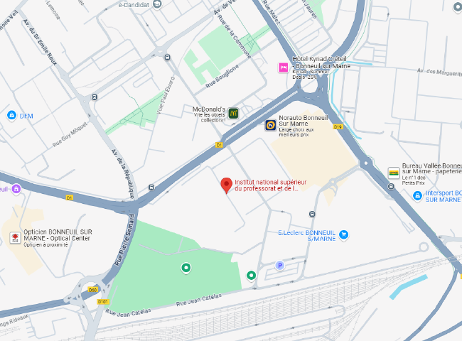 Localisation BU Bonneuil