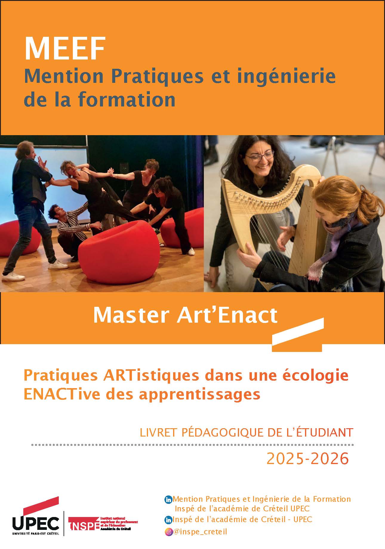 Brochure péda Art'Enact 25-26 couv