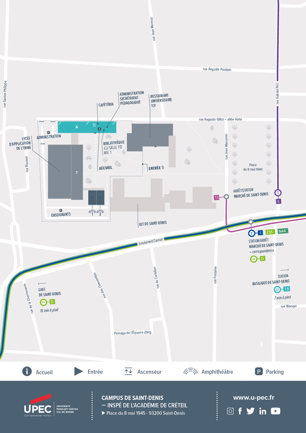Plan campus Saint-Denis 2023