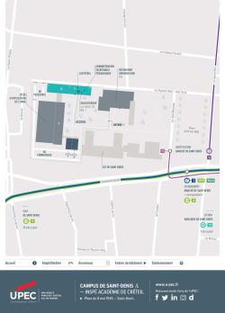 Plan du Campus de Saint-Denis