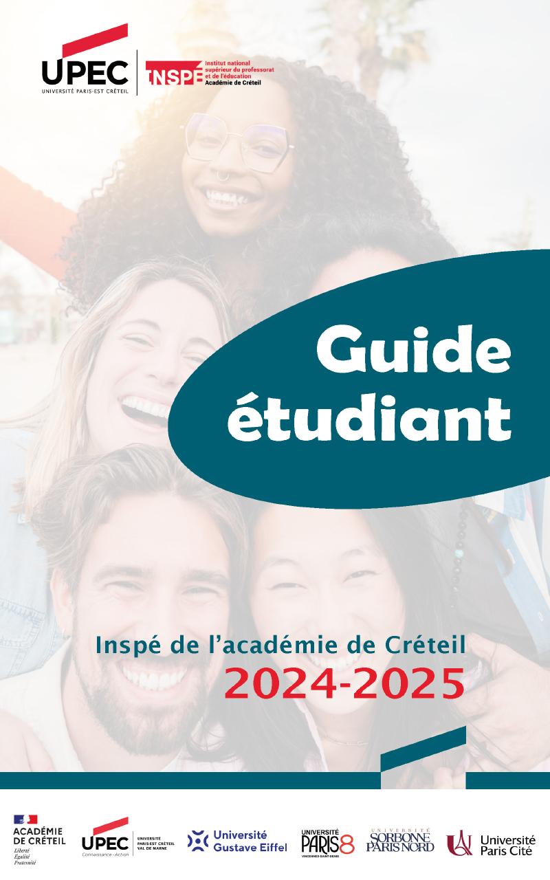 couv Guide étudiant Inspé 2024-2025