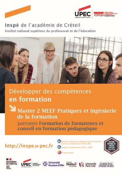 couv Plaquette Master MEEF PIF parcours Formation de formateurs et conseil en formation pédagogique 25-26  