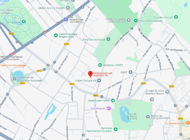Localisation BU Livry-Gargan