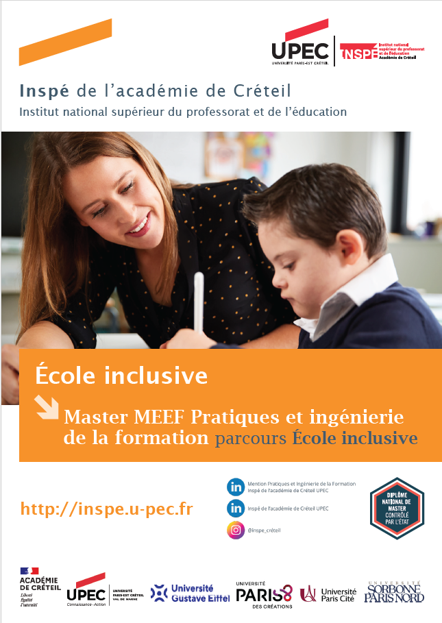 Master MEEF PIF Ecole Inclusive
