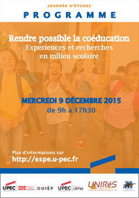 Programme - JE Rendre possible la coéducation - 09.12.2015